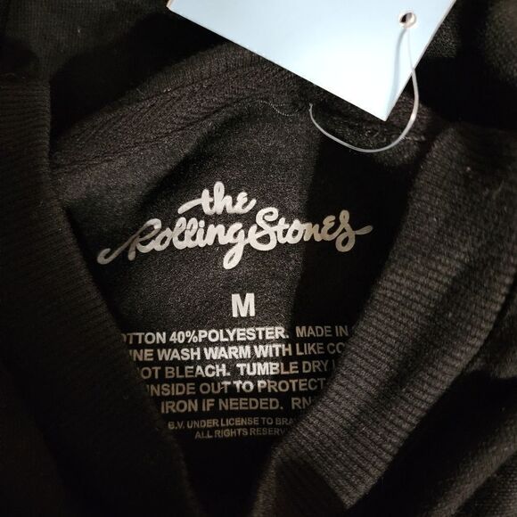 New the Rolling Stones Christmas Santa Hat Cropped fleece inside Sweatshirt - Picture 7 of 10